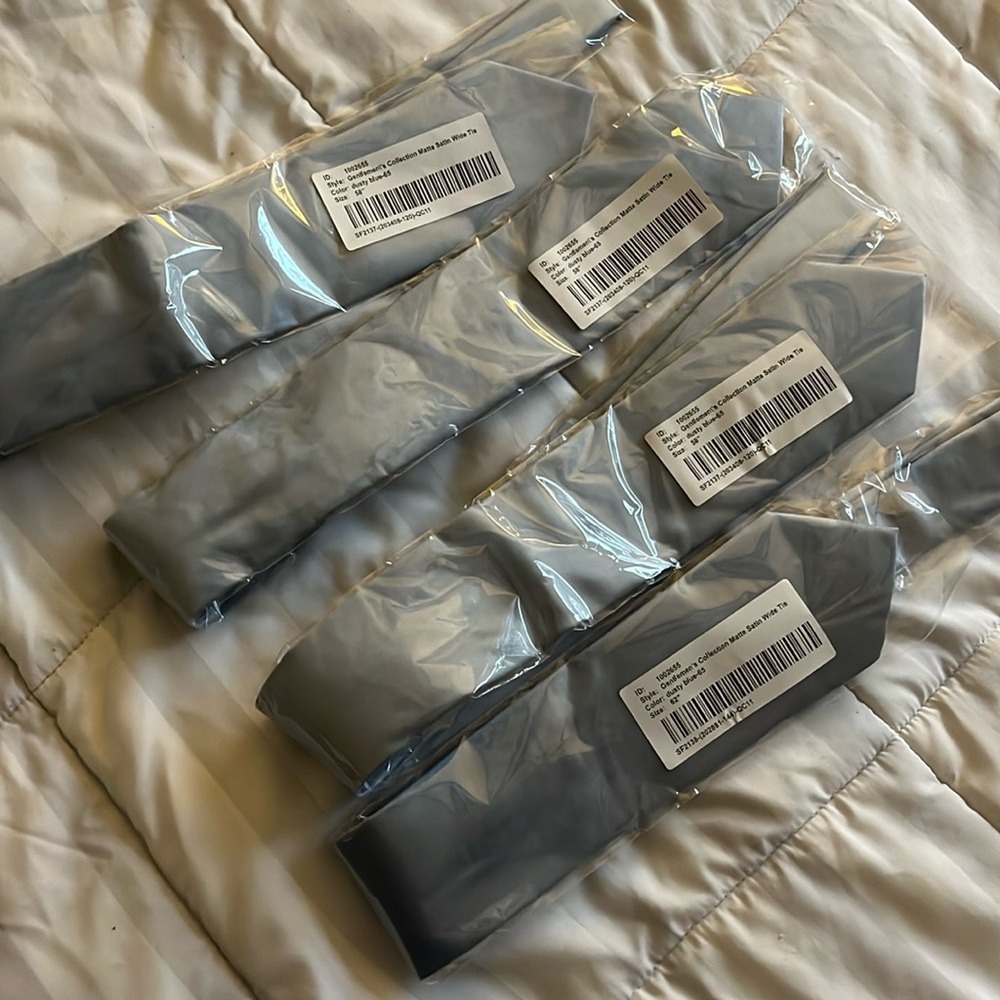 Men’s Dusty Blue ties from Azazie